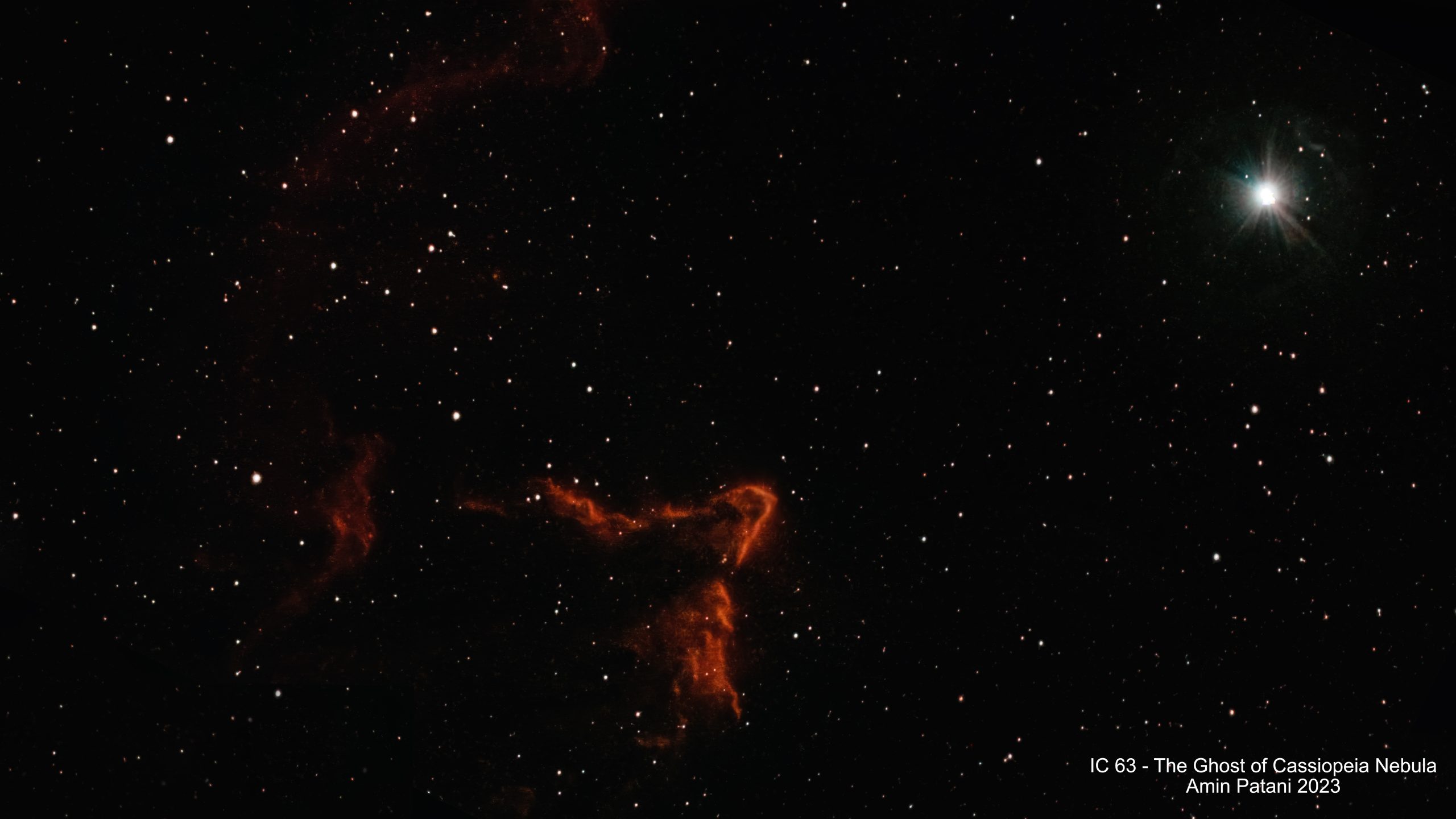 IC 63 - The Ghost of Cassiopeia Nebula