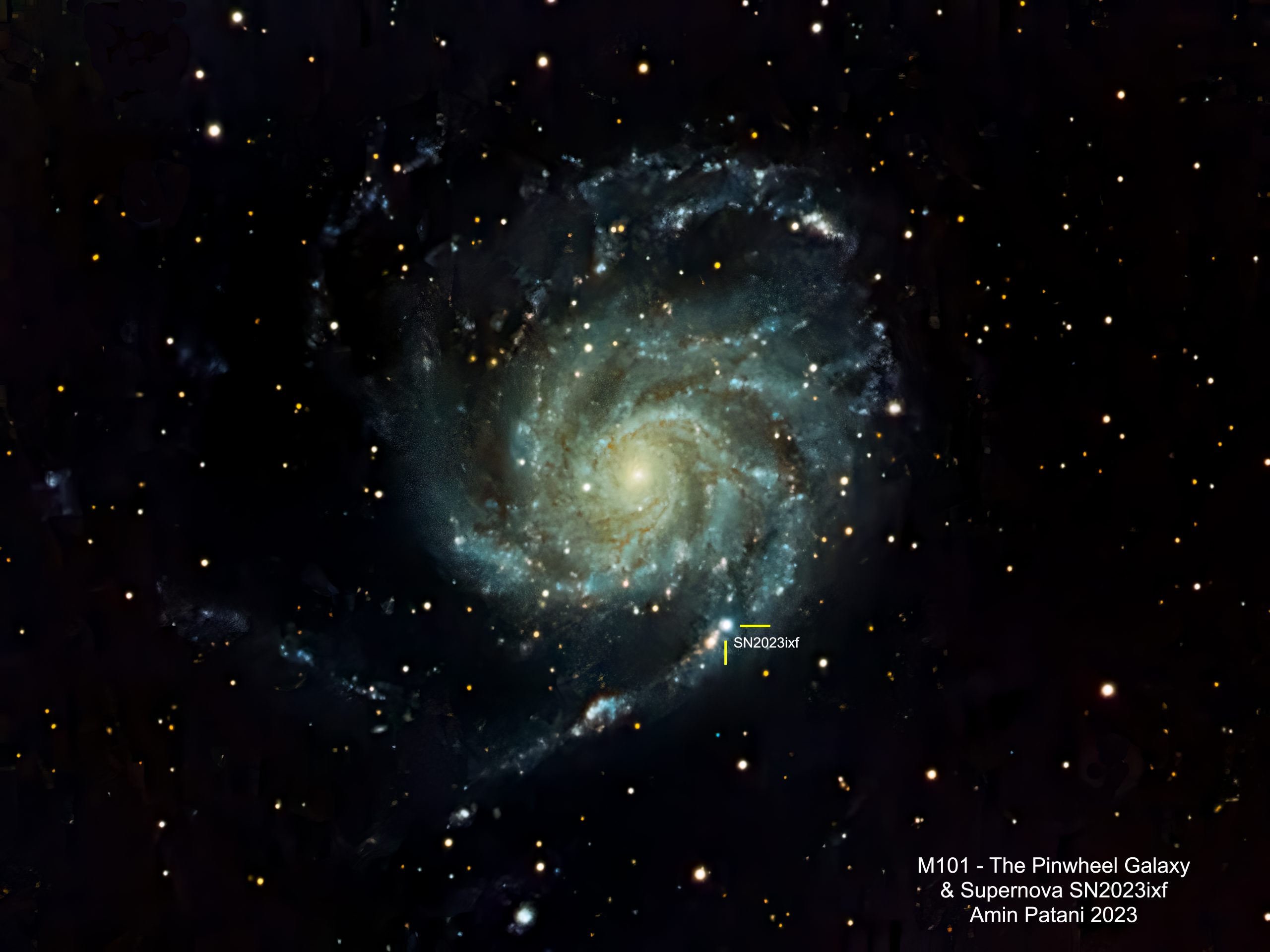 M101 (Pinwheel Galaxy) & Supernova SN2023ixf