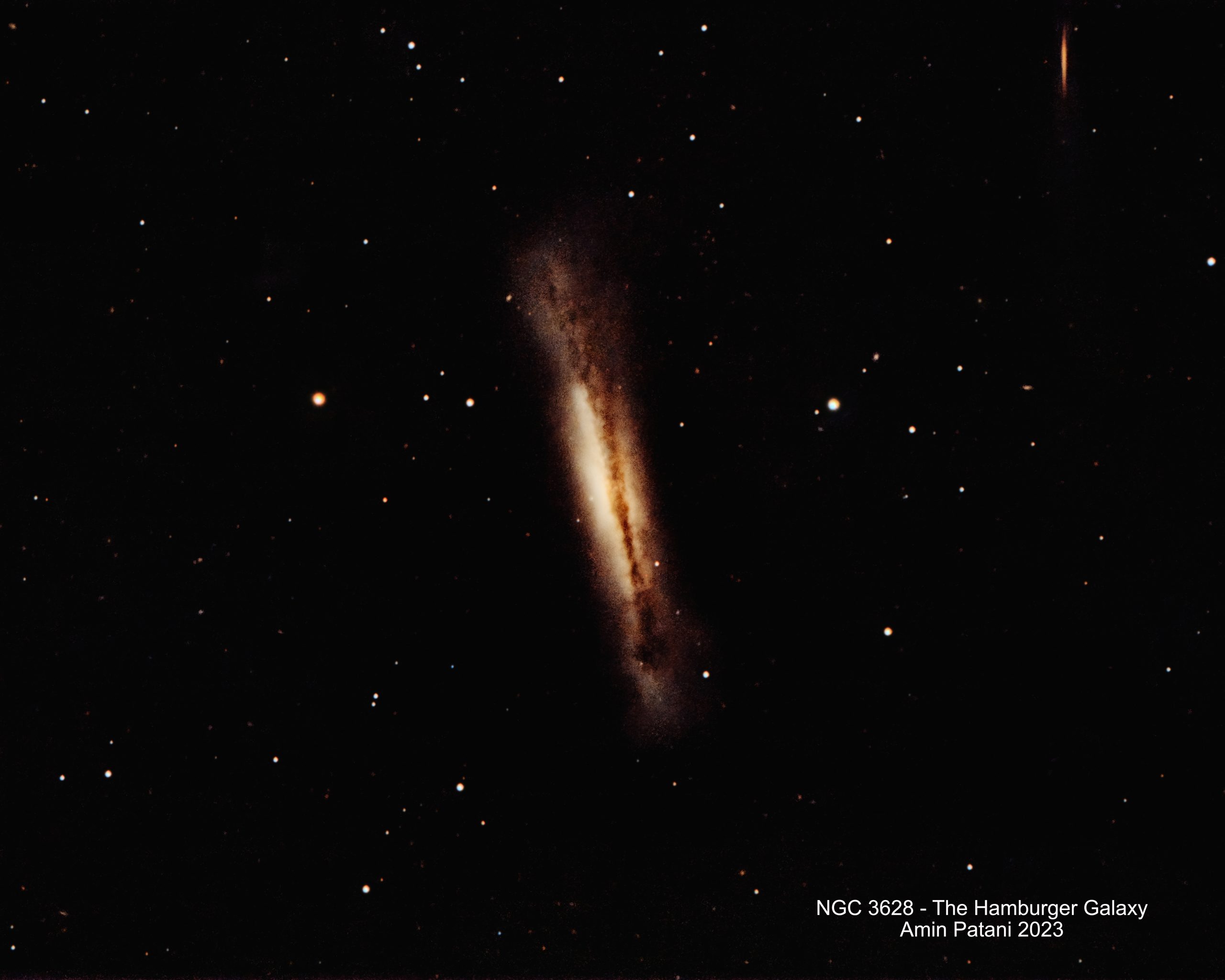 NGC 3628 - The Hamburger Galaxy